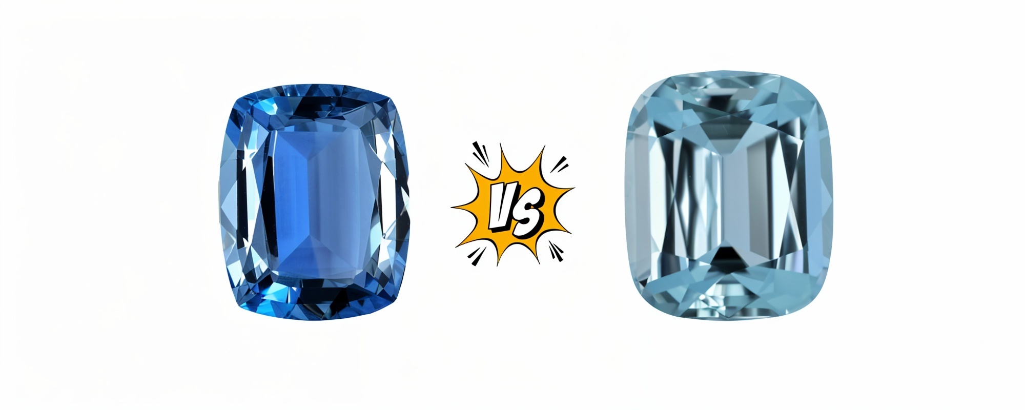 akvamarín santa maria vs greenish blue